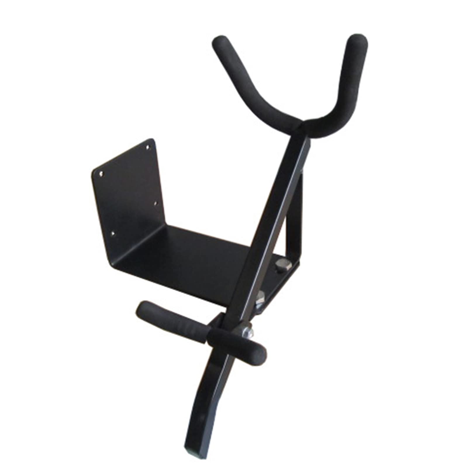 SIXRUN Soporte de Saxofón de Tenor Ajustable, Soporte Saxo Saxo Montado en la Pared con Construcción Acero, Acolchado EVA Suave para Accesorios Estudio en el Hogar, Ideal para Diversos Configuraciones