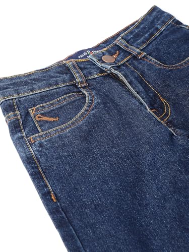 Image of Tales & Stories Boys Slim Fit Denim Jeans | 5-Pocket Stylish Mid-Rise Pants| Durable Cotton Denim Lycra with Button Closure | Casual Wear