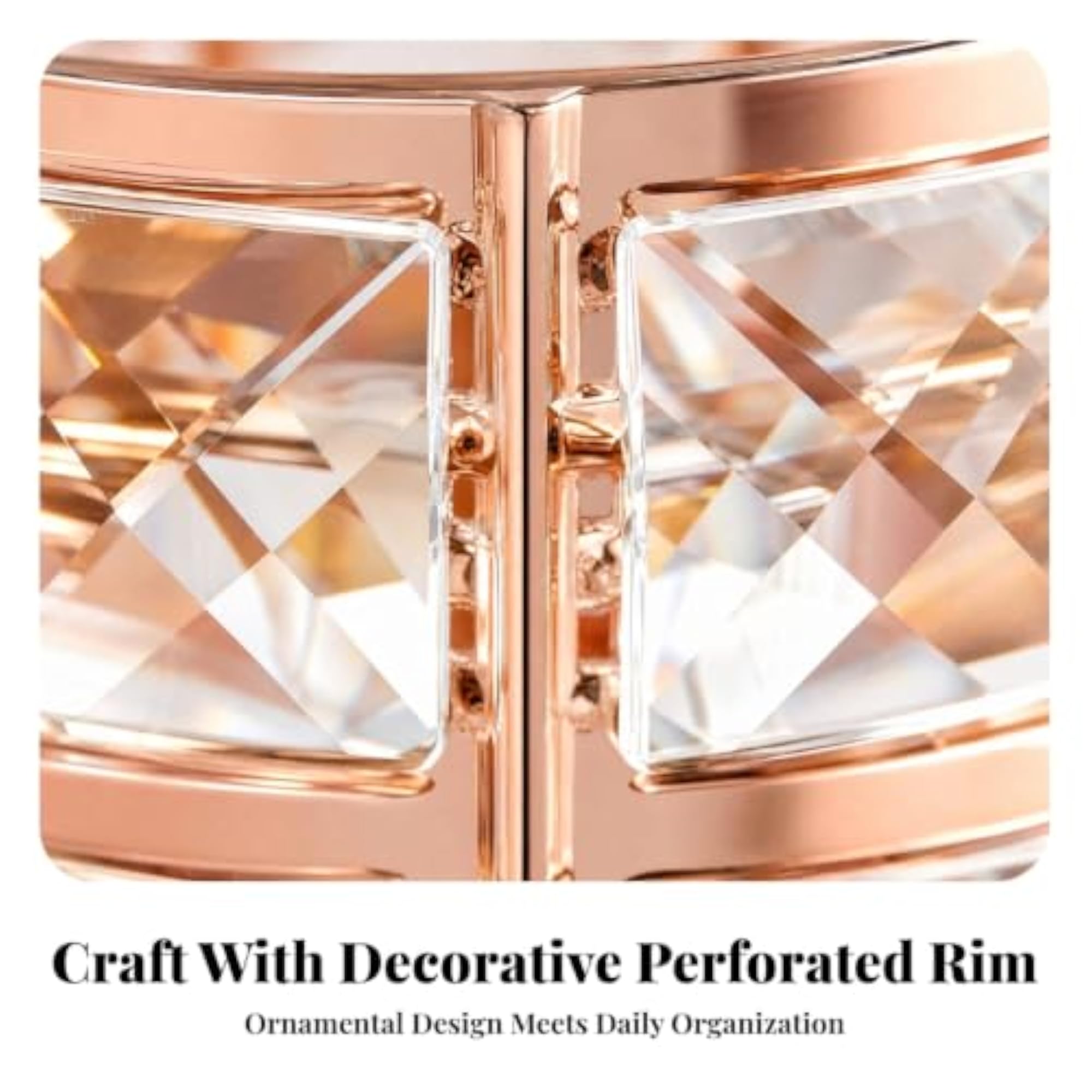 Transparent Cosmetic Organizer with Iron Frame