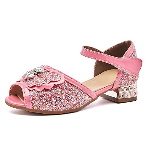 SWDZM Girl's Princess Cosplay Performance Shoes Sequins Wedding Party Dress Shoes Model-KM235-LZ