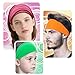 4 Pcs 80s 90s Neon Headband for Women,Non-Slip Sports Headbands,Elastic Fluorescent Turban Hair Bands,Neon Accessories,Vintage Fashion Sweatbands for Party Yoga Hiking Cycling Running (Style B)