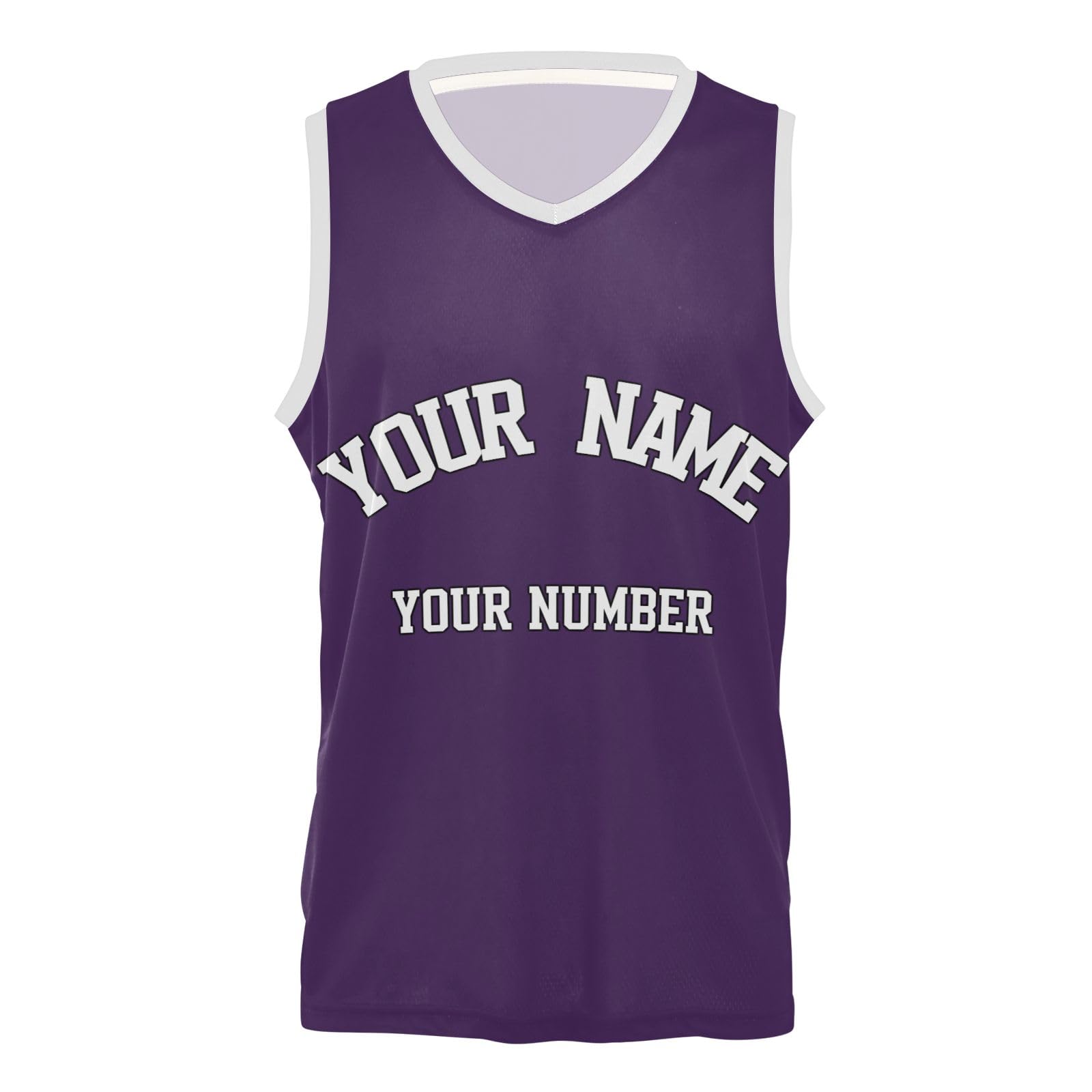 Custom Basketball Jerseys Purple Personalized Team Name Number Basketball Jersey Athletic Quick Dry Shirts for Men Women