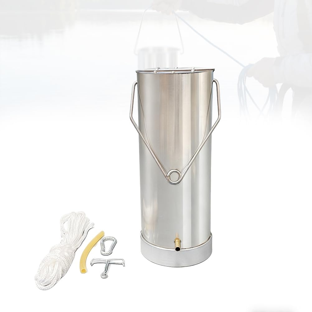 Water Sampler Complete Set,304 Stainless Steel Liquid Sampling Swing Dipper System for Water Quality Sample Collection,Environmental Monitoring,1L