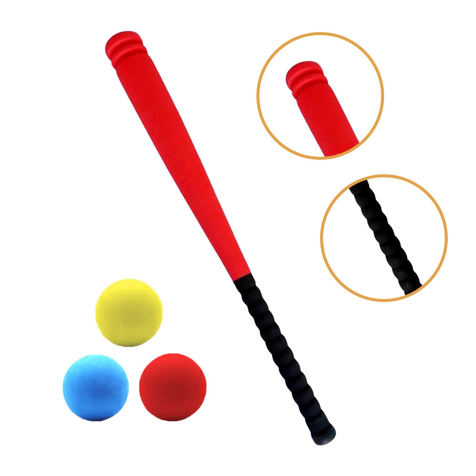 Ensemble de Baseball en Mousse pour Enfants, Batte EVA 54cm, Jeu de Sport Débutants