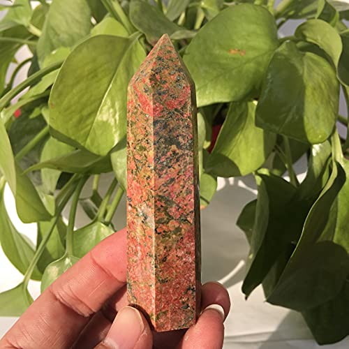 JRXFXEKW Natural Crystal Rough Natural gem Pillar Crystal Single Pointed Pillar Bluestone polishingEnergy Stone (Size : 7-8cm)