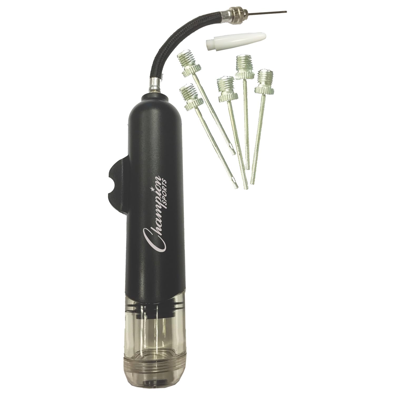 Champion Sports Dual Action Hand Air Pump, Small, Black-image-12