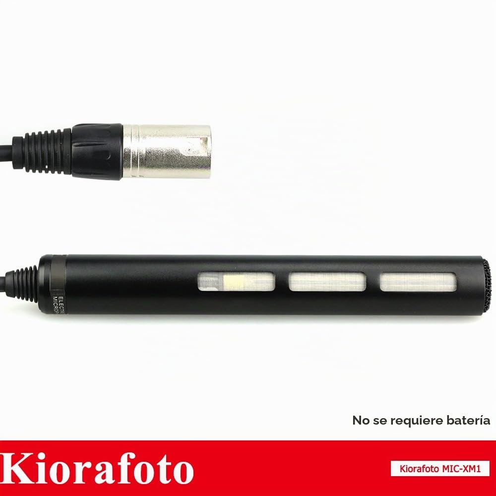 Kiorafoto Micrófono de videocámara para Sony HXR-NX30 HXR-NX70 HXR-NX5 DSR-PD170 HVR-A1 HDR-AX2000 HVR-Z7 HVR-Z5 HVR-Z1 HVR-V1 PMW-EX1 NEX-FS700 NEX-FS100 sustituye a ECM-XM1