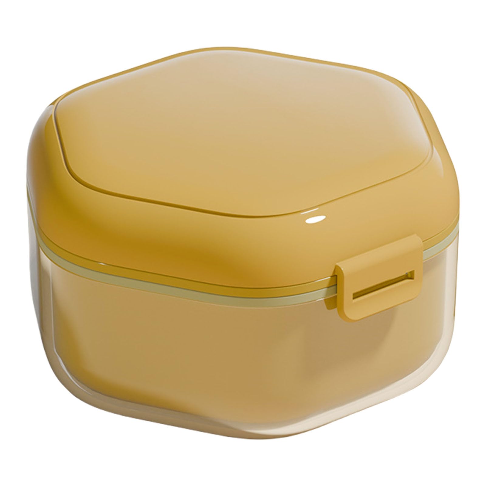 Woedpez Portable Teeth Aligner Case for Mouth Guards Denture Holder Retainer Storage Soaking Box for Household Use Waterproof Retainer Box