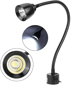 Work Bench Light Led, Workbench Light, 7W LED Machine Tool Lights CNC Lathe Milling Lighting Gooseneck Light Industrial Machine