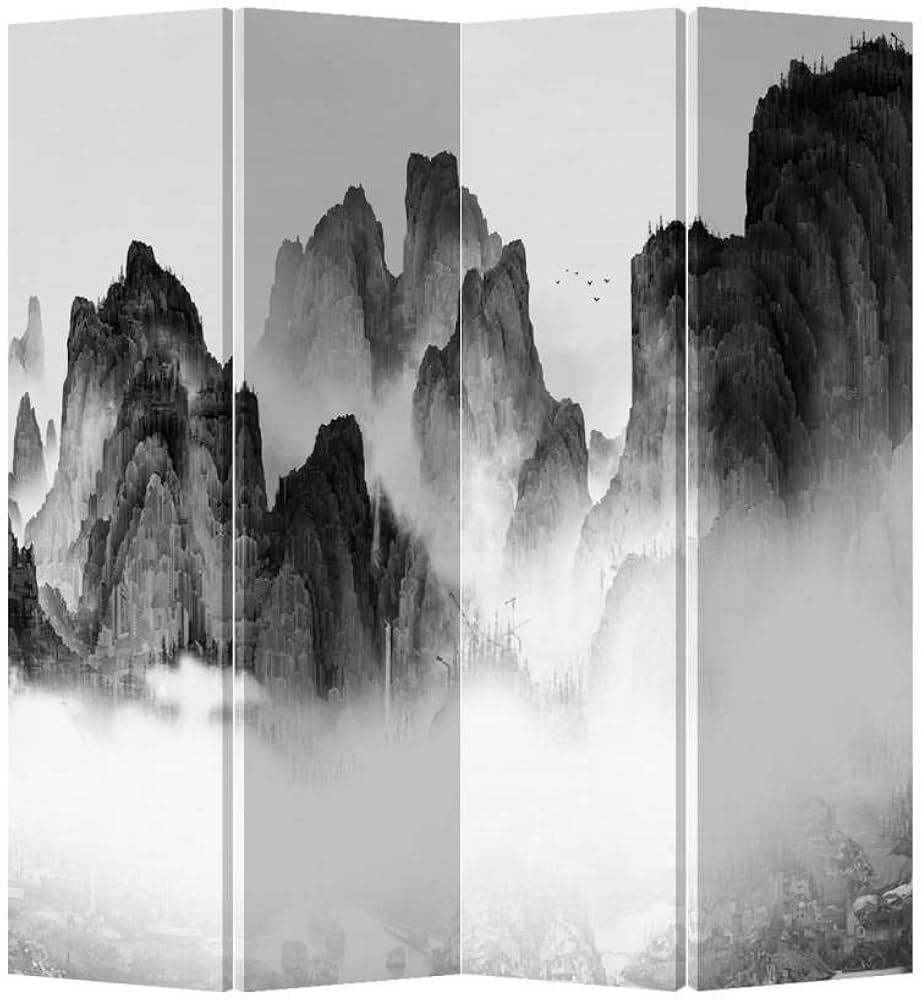 Fine Asianliving Paravent L 120 X H 180 Cm Cloison Amovible Séparateur