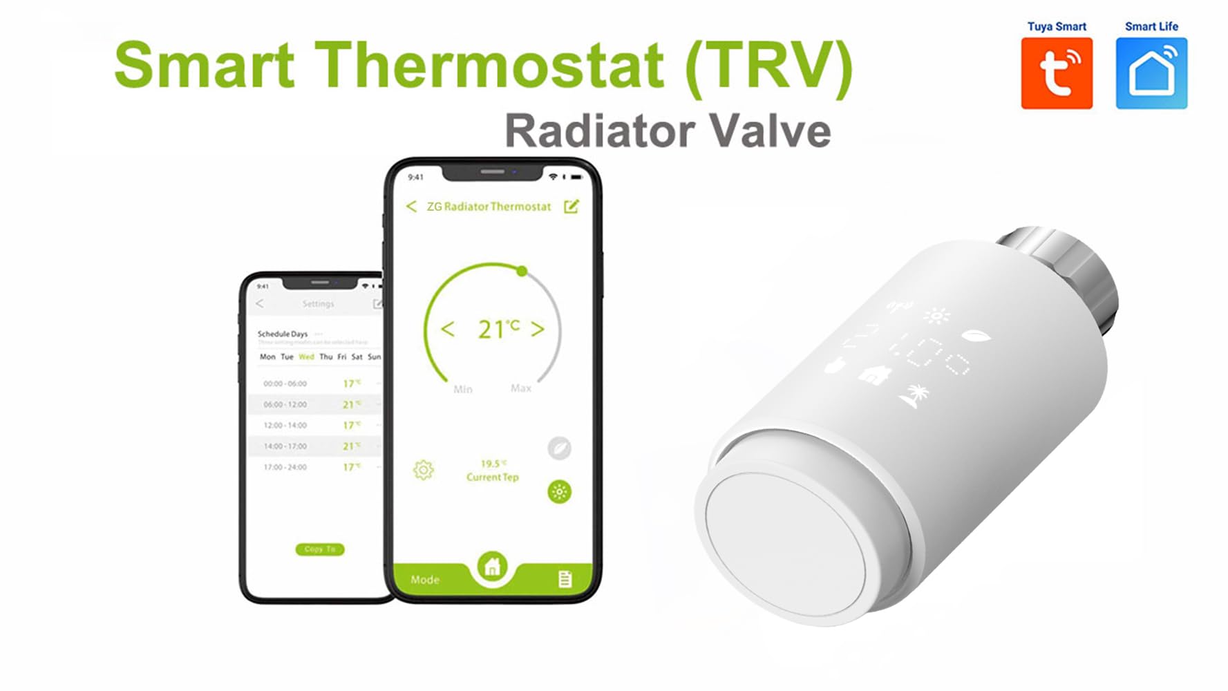 Zigbee eTRV Heizkörperthermostat, intelligentes Ventil