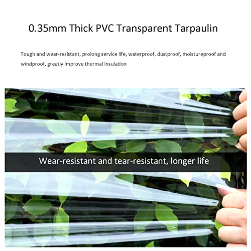 Bâche transparente imperméable contre la pluie pour pergola et balcon