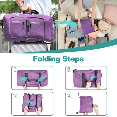 Image of Dimayar 40L Foldable Duffle Bag, Travel & Weekender, Overnight, Gym