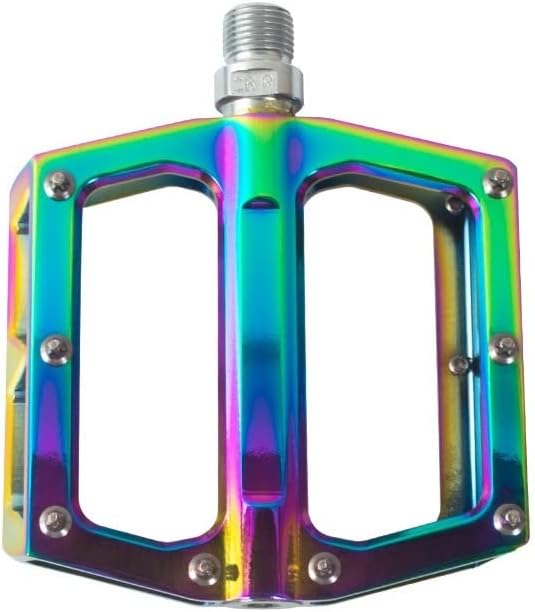 Miniatura 2 de Bike Pedals Bicycle Pedal MTB Good Grip Flat Pedal Ultralight Alloy Bearings and Downhill Anti-Slip Rainbow Platform Road Bike Pedals Mountain Bike