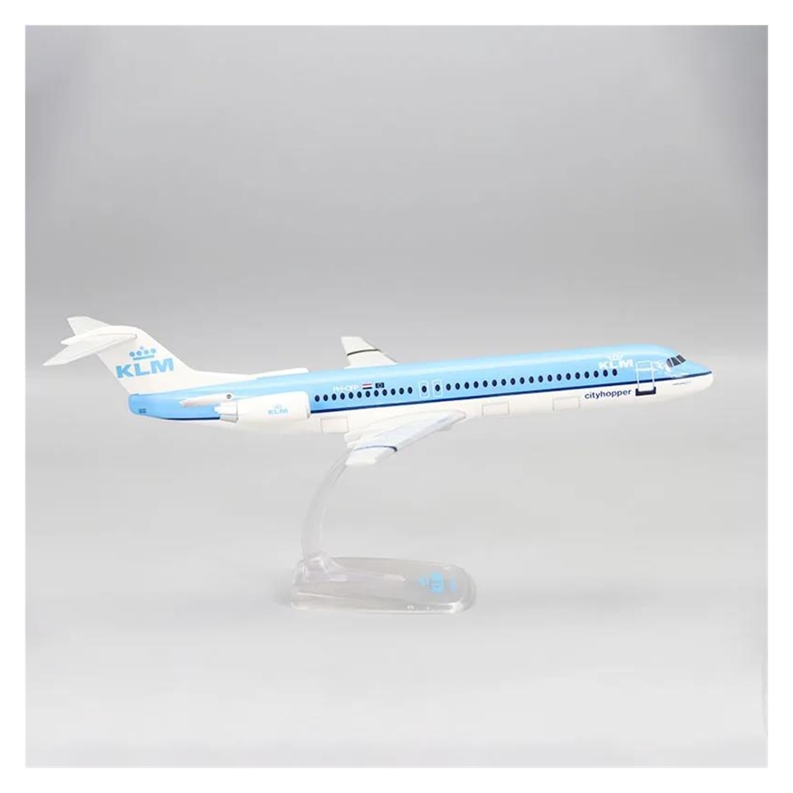 Aereo in Metallo pressofuso Scala 1:100 per Modello di Aereo FK-100 Giocattolo per Collezione, repliche di Aerei in Miniatura per Raccolta ed Esposizione