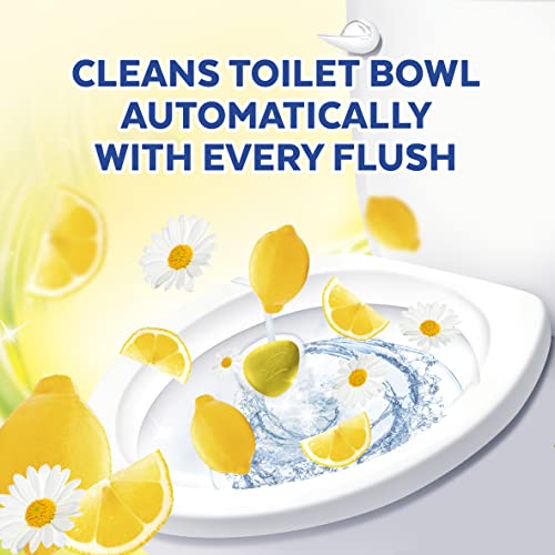 Image of Lysol Automatic In-The-Bowl Toilet Cleaner, Cleans and Freshens Toilet Bowl, Lemon Breeze Scent, (Pack of 8)