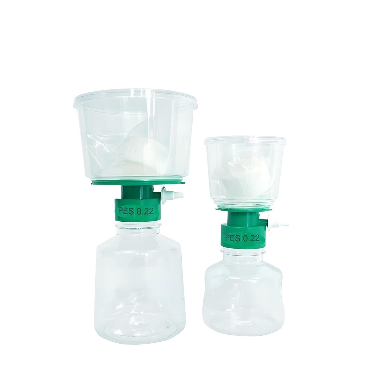 filtración al vacío con tapón de botella estéril Unidades de filtración al vacío estériles de 250/500/1000 ml, PES de 0,22 µm/0,45 µm(1000ml- PES,0.22um)