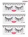 LashXO Lashes - Angel Amour 3 packs_ Premium Quality False Eyelashes Darkbrown Human Hair- Premium lashes compared to popular name brands