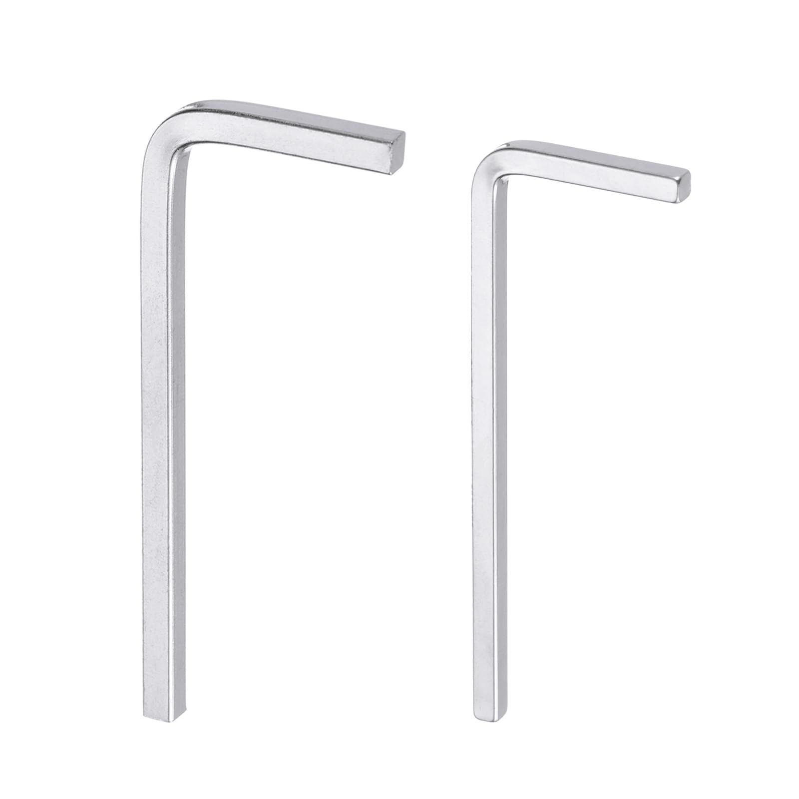 sourcing map 2pcs L-Shaped Square Head Wrench 3mm 4mm CR-V L-Key 4 Points Metric Bolt Wrenches Repairing Tool for Basic Home Repair DIY Project and General Applications