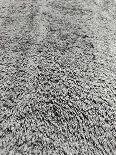 Image of Tapish Coral Fleece Baby Blanket, Plain Pattern, Grey, 75x 75 cm, Reversible