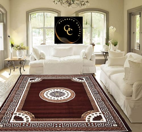 Image of GULDASTA Extra Large Carpet 8x11 Feet Premium Area Rug Living Room Bedroom | Anti-Slip Washable Soft Home Decor