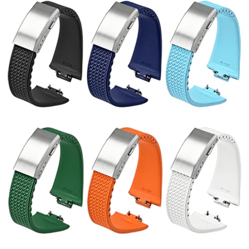 Bracelet FKM pour Tissot PRX 11mm montre sangle de rechange - 7