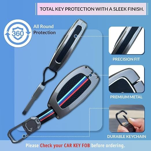 Image of NEODRIFT 'KeyShield' Car Key Cover for Hyundai i20 Active (Shape 2, 03 Buttons) (Durable, Stylish and 360 Protection)