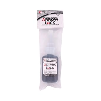 ArrowLock Archery Insert Glue, .7 oz, Rubberized Instant Glue for Points and Inserts