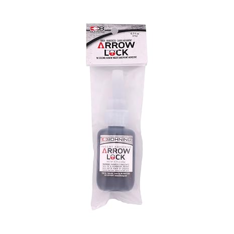 ArrowLock Archery Insert Glue, .7 oz, Rubberized Instant Glue for Points and Inserts