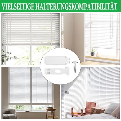 COZERI 12 Stück Plissee Halterung Ersatzteile, Spannschuhe für Verspannte Plissees mit Plissee Klemmen und Klemmträger, Inklusive 12 Schrauben