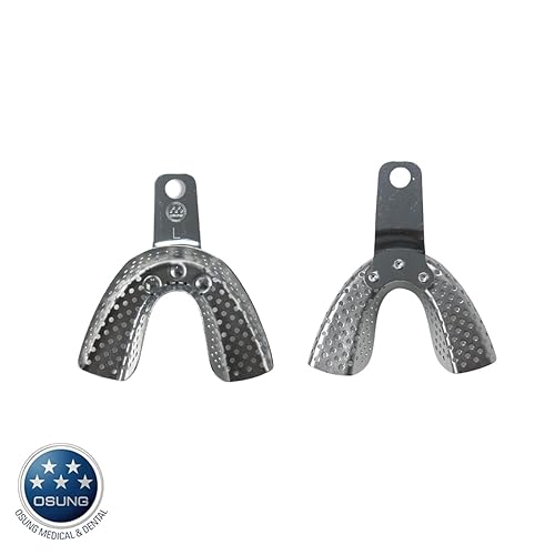 Miniatura 3 de Osung TARLL Bandeja de impresión dental, regular, aluminio, L-inferior