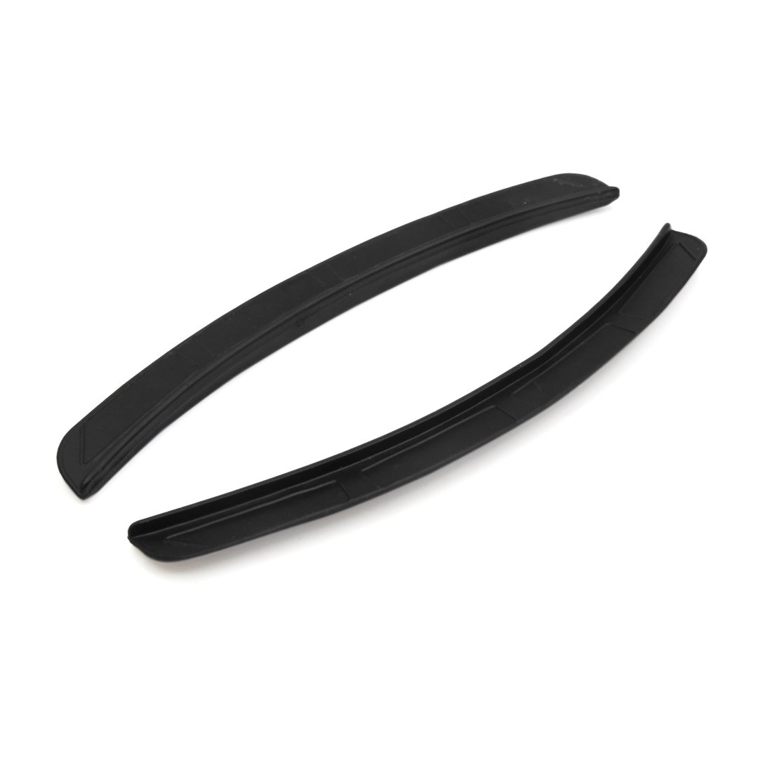 Uxcell - 2 protectores de goma negros para guardabarros de rueda de coche, arco de ceja, tira de labios