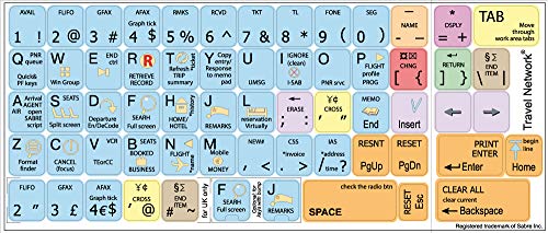 NEW Sabre Travel Network Keyboard Stickers