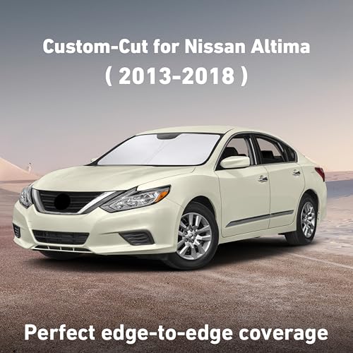 Image of EcoNour Windshield Sunshade Compatible for Nissan Altima 2013-2016 2017 2018, Sun Visor for Front Windshield & Window Sun Shade Cover, UV Heat Blocker & Protector, Car Accessories