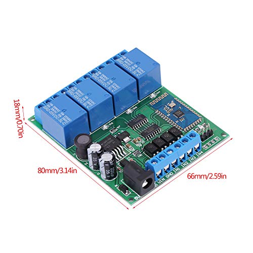 4 Channel 2.1 Bluetooth Relay Module Phone Wireless Remote Control Switch 4 Switches With Regular Open And Close Functions #TOP1