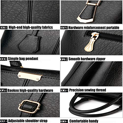 Image of XingChen Purses and Handbags for Women Fashion Messenger Bag Ladies PU Leather Top Handle Satchel Shoulder Tote Bags