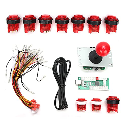 Kit de joystick de jogo DIY Conjunto de joystick de jogo Conexão suave para Windows XP Win7 Win8 Fun