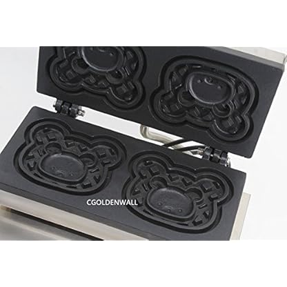 cgoldenwall np-523 kommerziellen- und Karton Waffle Maker 2 Pcs Bär Form Waffeleisen Baker Maschine 110 V/220 V - 220V – Bild 3
