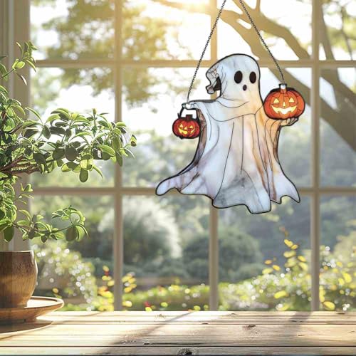 Ghost-and-Pumpkin-Halloween-Ornament-Acrylic-Window-Hanging-Gift-for-Ghost-Lovers-Halloween-Home-Wall-Hanging-Decor-Halloween-Decorations Ghost and Pumpkin Halloween Ornament Acrylic Window Hanging Gift for Ghost Lovers Halloween Home Wall Hanging Decor Halloween Decorations