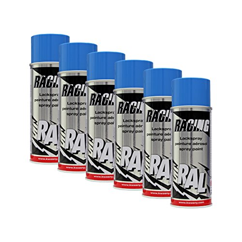 Kwasny RAL 5015 Himmelblau Lackspray 400Ml Spraydose Autolack Auto Sprühlack Racing 6X