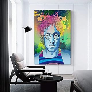 chuanglanja Affiche Et Peinture60*90cm sans Cadre John Lennon The Beatles Rock Band Couleur Mur Art Photo Impression… - Les Beatles, Paul McCartney, John Lennon, RIngo Starr, George Harrison chuanglanja Affiche Et Peinture60*90cm sans Cadre John Lennon The Beatles Rock Band Couleur Mur Art Photo Impression… – Image 3