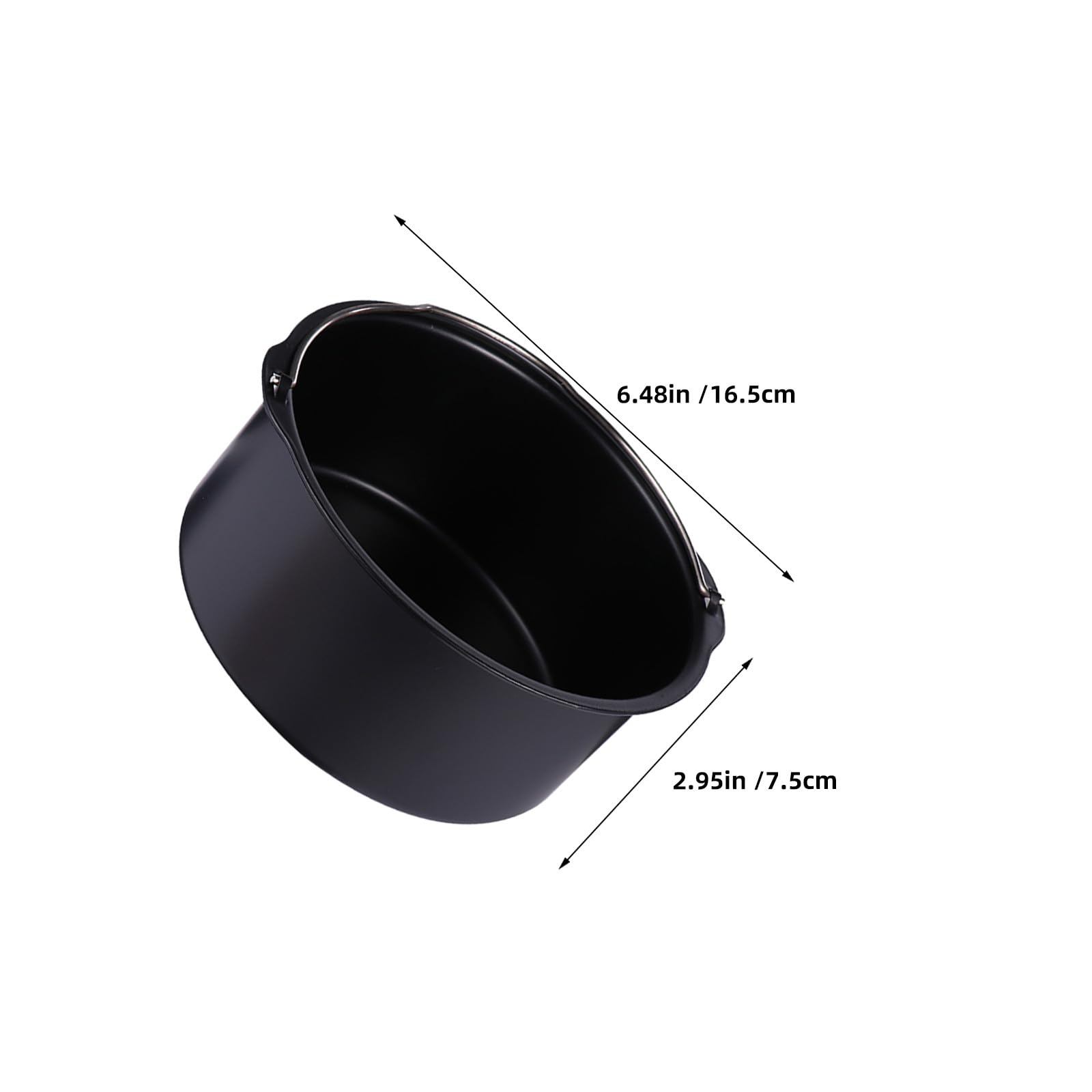 DOITOOL 1 Set Air Fryer Pizza Pan und Kuchen Barrel mit Dampf Rack Antihaftbeschichtung Backform Air Fryer Kuchen Barrel Backzubehör