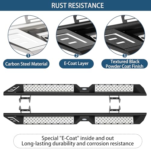 Estribos laterales acero inoxidable Ford F150 SuperCrew miniatura 5