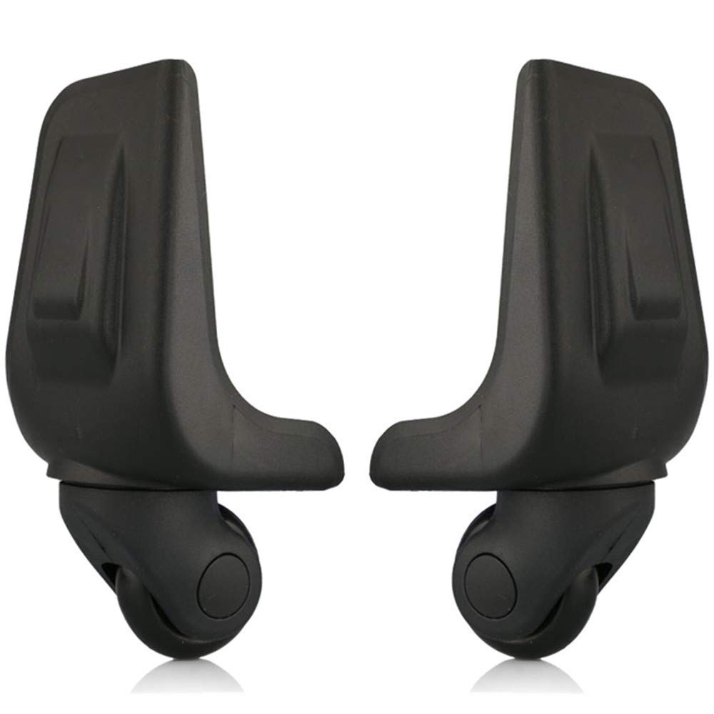 GH8 (DL-W202#) Mute Connected Spinner Wheels for Replacement Luggage Wheels Wear Silent Draw bar Box DIY (A Pair Back Wheel)