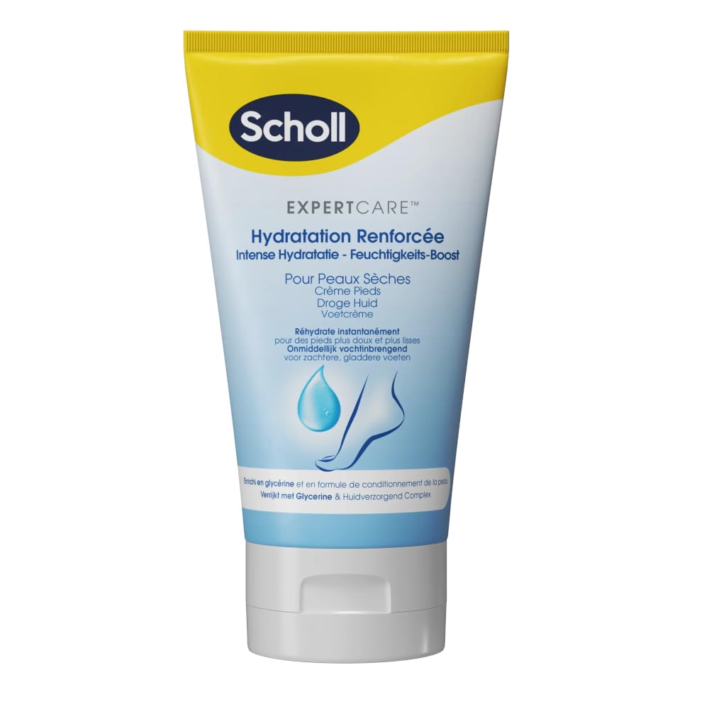 Scholl ExpertCare krem nawilżający do stóp, 6 sztuk, do suchej skóry, 150 ml