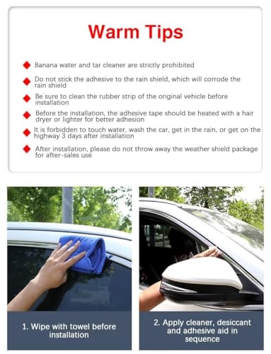 Pare-soleil fenêtre Toyota Sienna visière plastique pare-pluie déflecteurs air XL30 2011