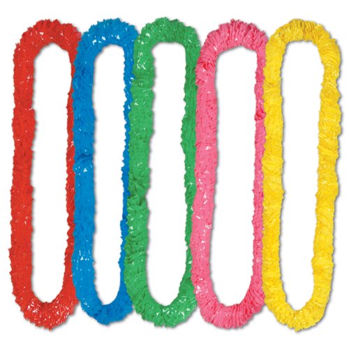Leis en poly Beistle 66355 collier de fleurs souples pour fête