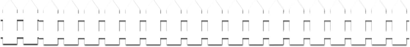 Hygloss White Fence Design Border Strips 3 x 36-Inch