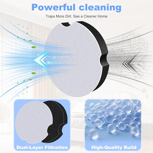 Image of Vacuum Filter for Bissell Cleanview Compact 3508, 3437, 3437F; 4 Pack