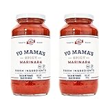 Yo Mama's Salsa Marinara Spicy para pastas y pizza - Paquete de 2